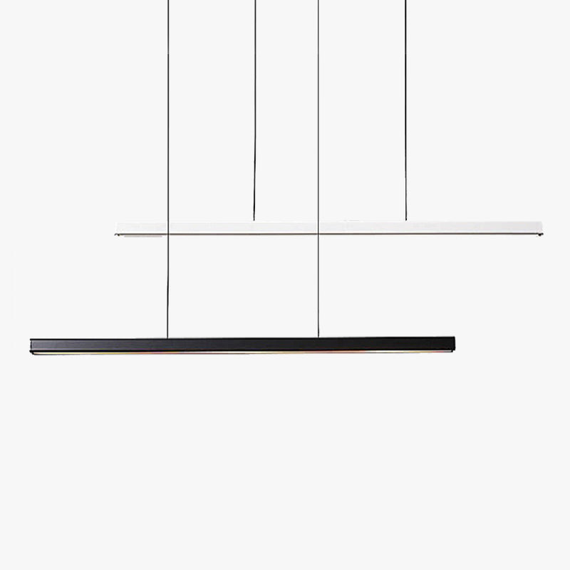 Edge Hanglampen Linear Dimbaar, Metaal & Hout, 60/80/100cm