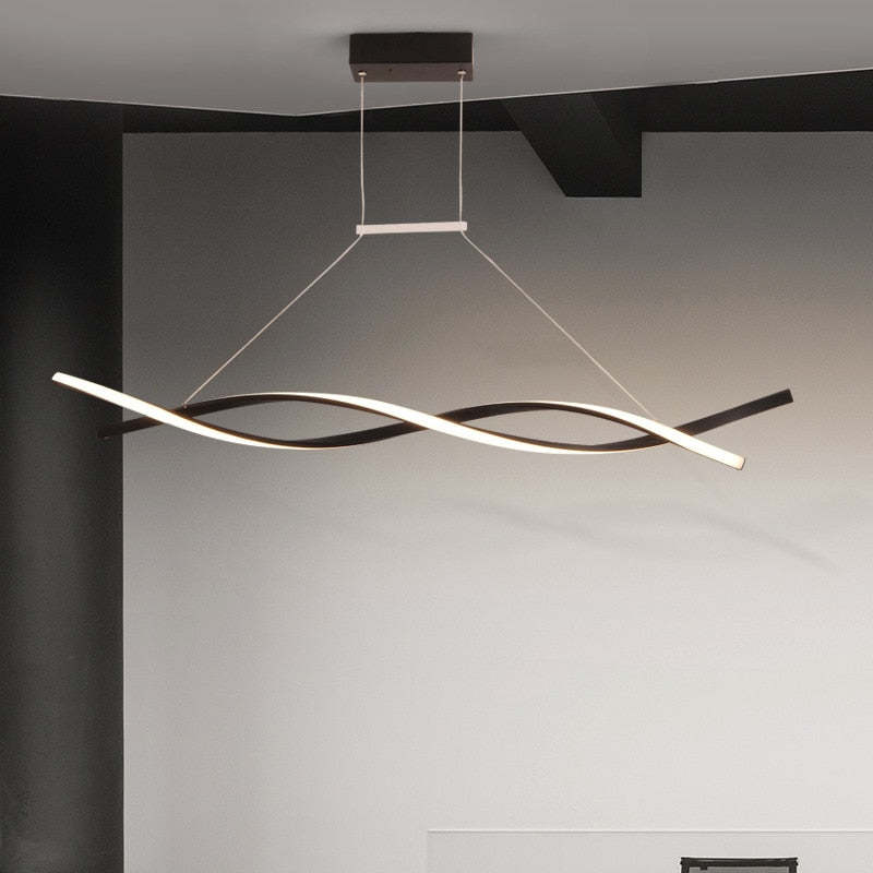 Louise Moderne Design LED Hanglampen Zwart Metaal Eetkamer Woonkamer