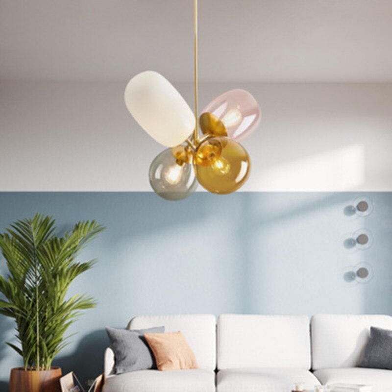 Morandi Balloon Glas Hanglampen Kroonluchter voor Eetkamer