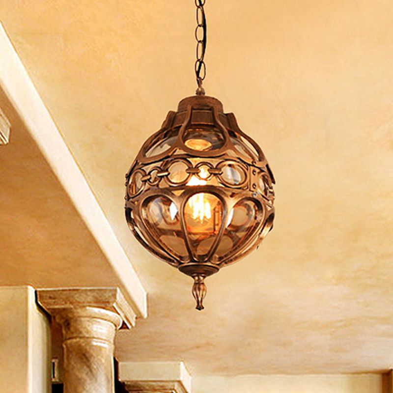 Alessio Loft Sphere Boerderij Rustieke Hanglamp Zwart/Brons Slaapk/Woonkamer