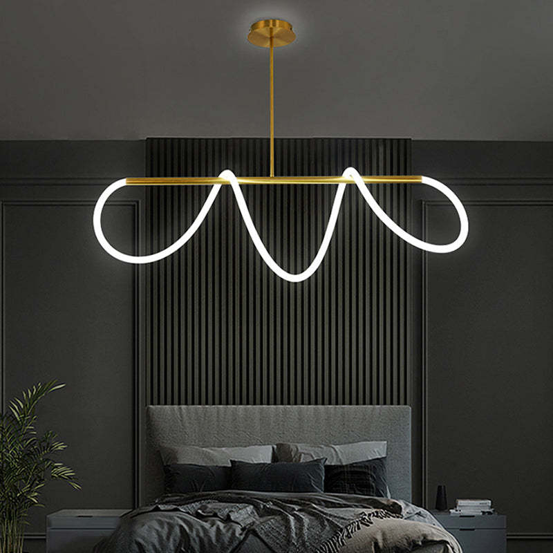Edge Design LED Hanglamp Goud/Zwart Metaal Woonkamer/Slaapkamer