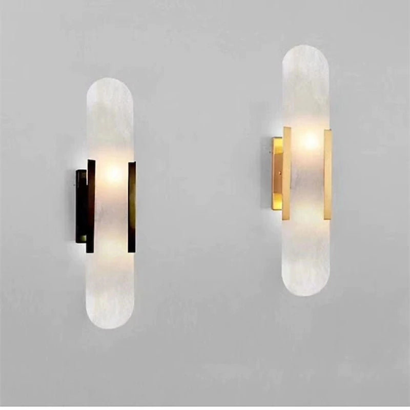 Chan Design LED Wandlampen Zwart Goud Dolomiet Metaal Hal Eetkamer