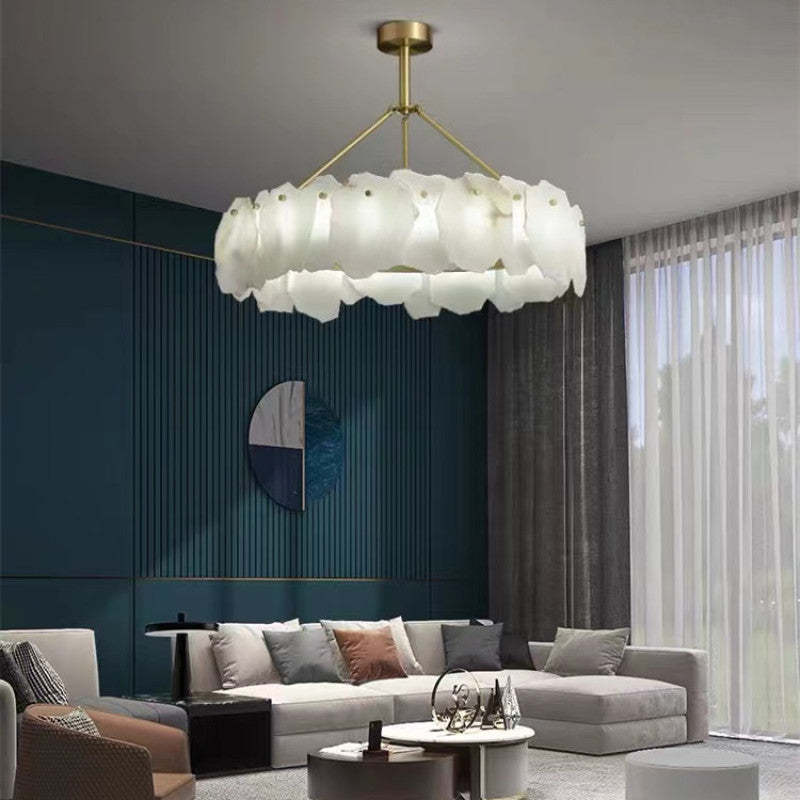 Marilyn Design LED Hanglamp Metaal/Marmer Goud/Wit Slaapkamer/Eetkamer/Woonkamer