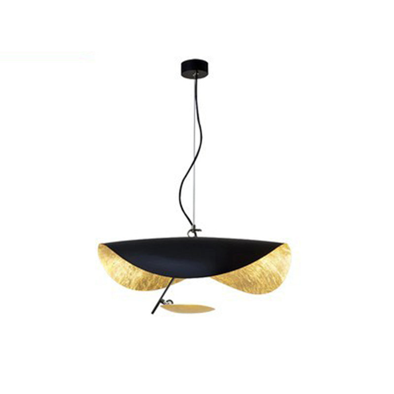 Eveline Modern Design Hanglamp 2 kleuren, Goudfolie, Dia 40/60/80CM, Woon/Eetkamer