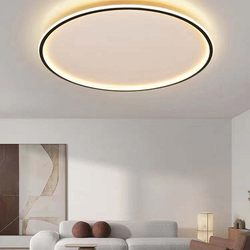 Quinn Moderne Ronde LED Plafondlamp Metaal/Acryl Zwart/Wit Slaap/Eet/Woonkamer