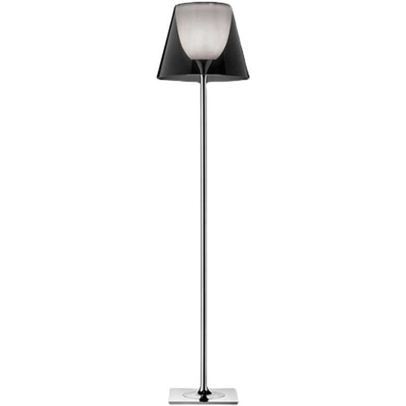 Eryn Moderne Koepel Staande Lamp Zwart/Grijs Metaal Slaapkamer