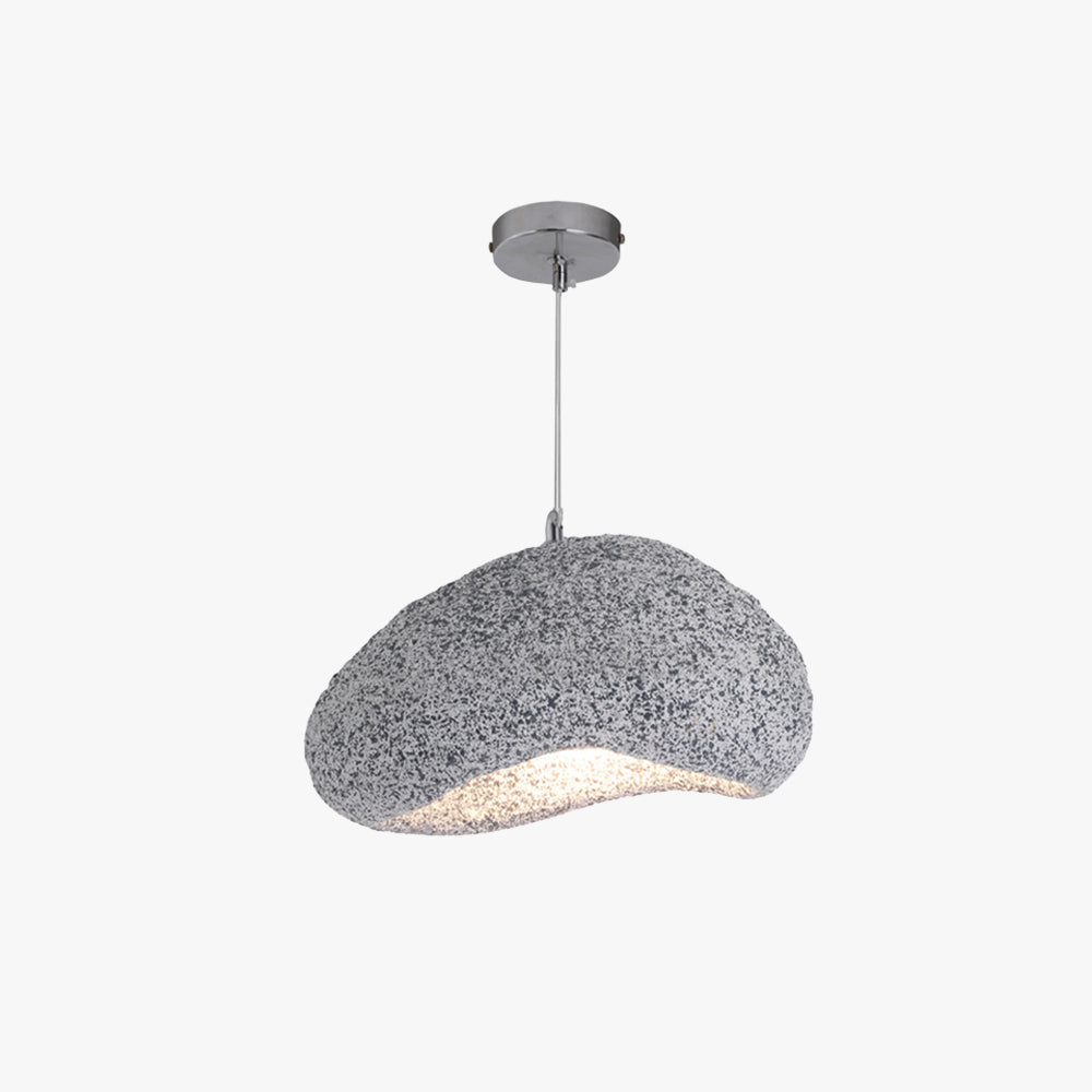 Byers Wabi Sabi Brood Vorm LED Hanglamp Grijs Hars Slaapkamer