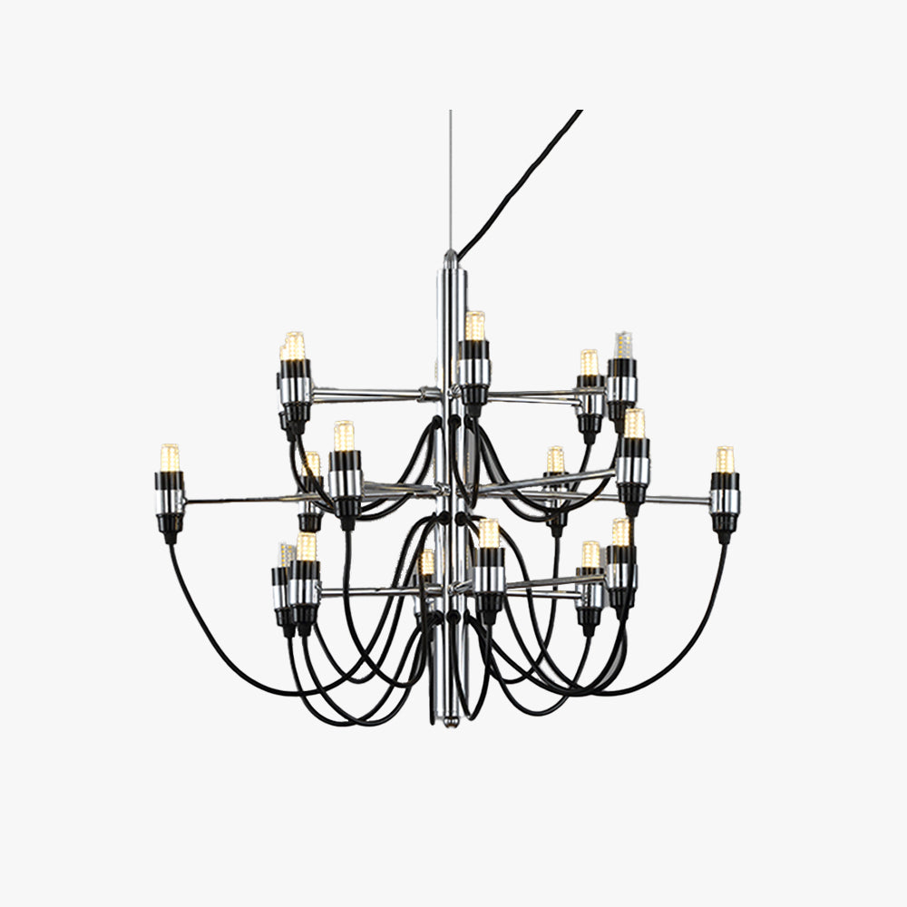 Alessio Retro Design Hanglamp Lineaire Metalen Zwart Eet/Woonkamer