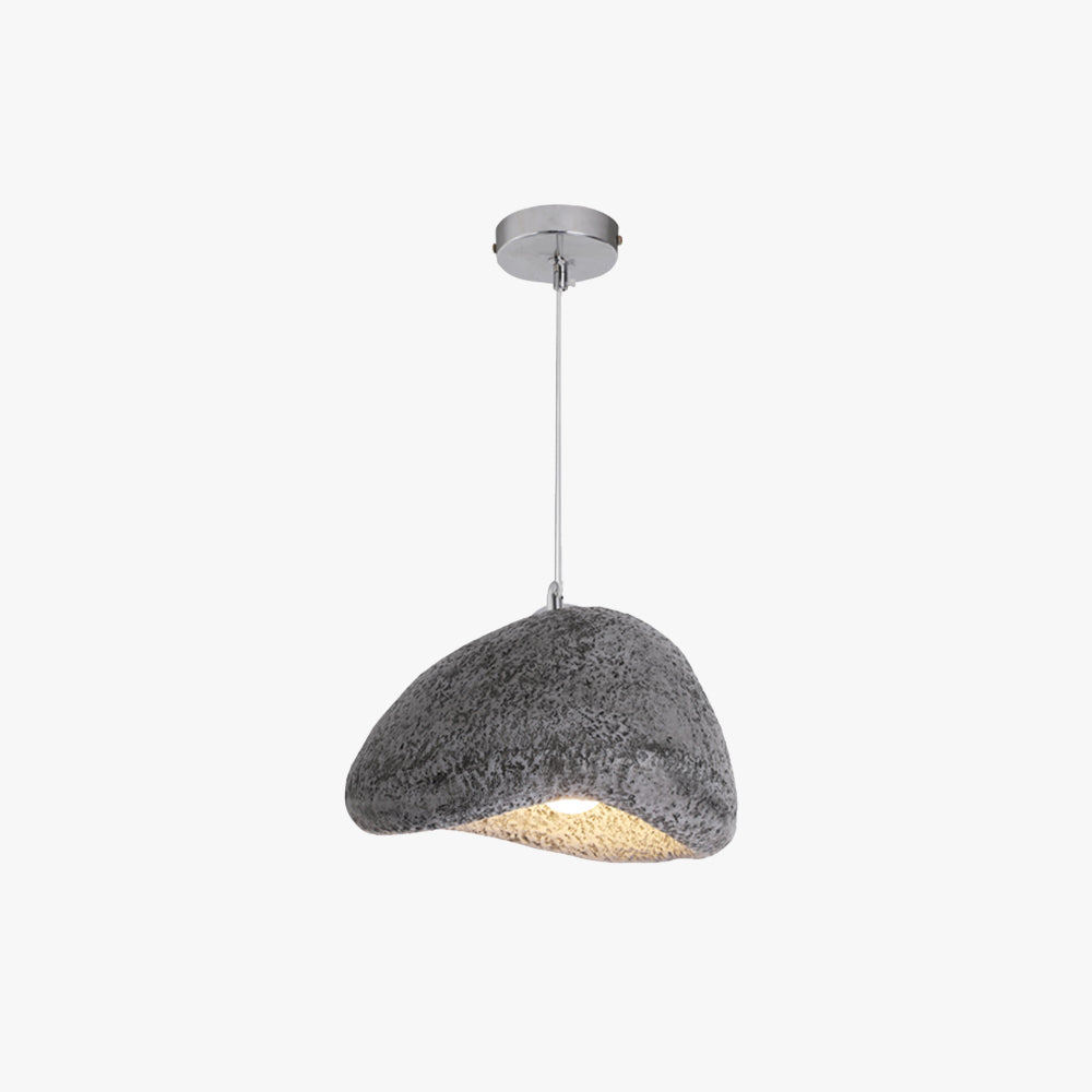 Byers Wabi Sabi Brood Vorm LED Hanglamp Wit/Zwart Hars Woonkamer