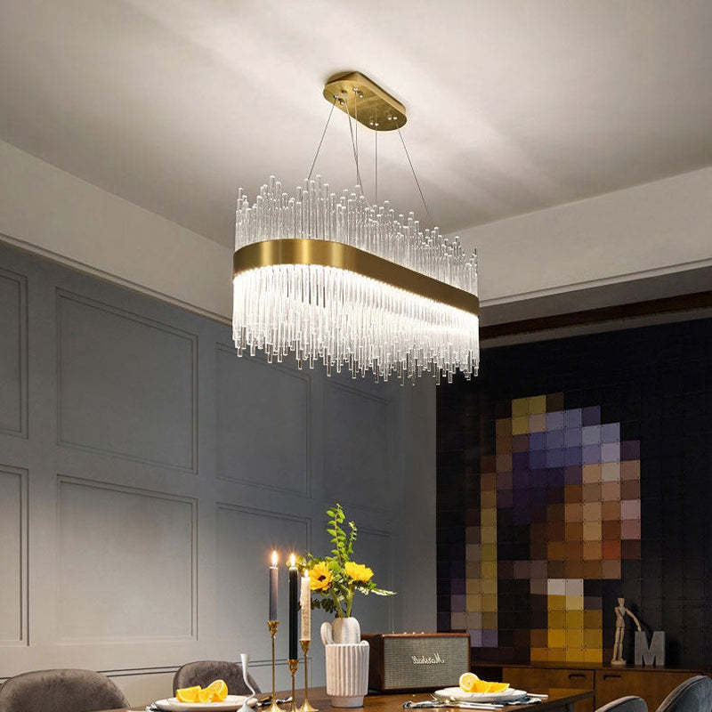 Marilyn Design Ronde LED Hanglamp Metaal/Kristal Goud Slaapkamer/Woonkamer/Eetkamer