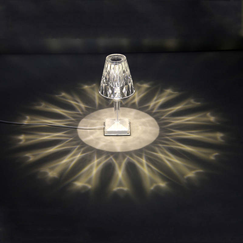 Kristy Moderne LED Tafellamp Acryl Transparant Woonkamer/Slaapkamer