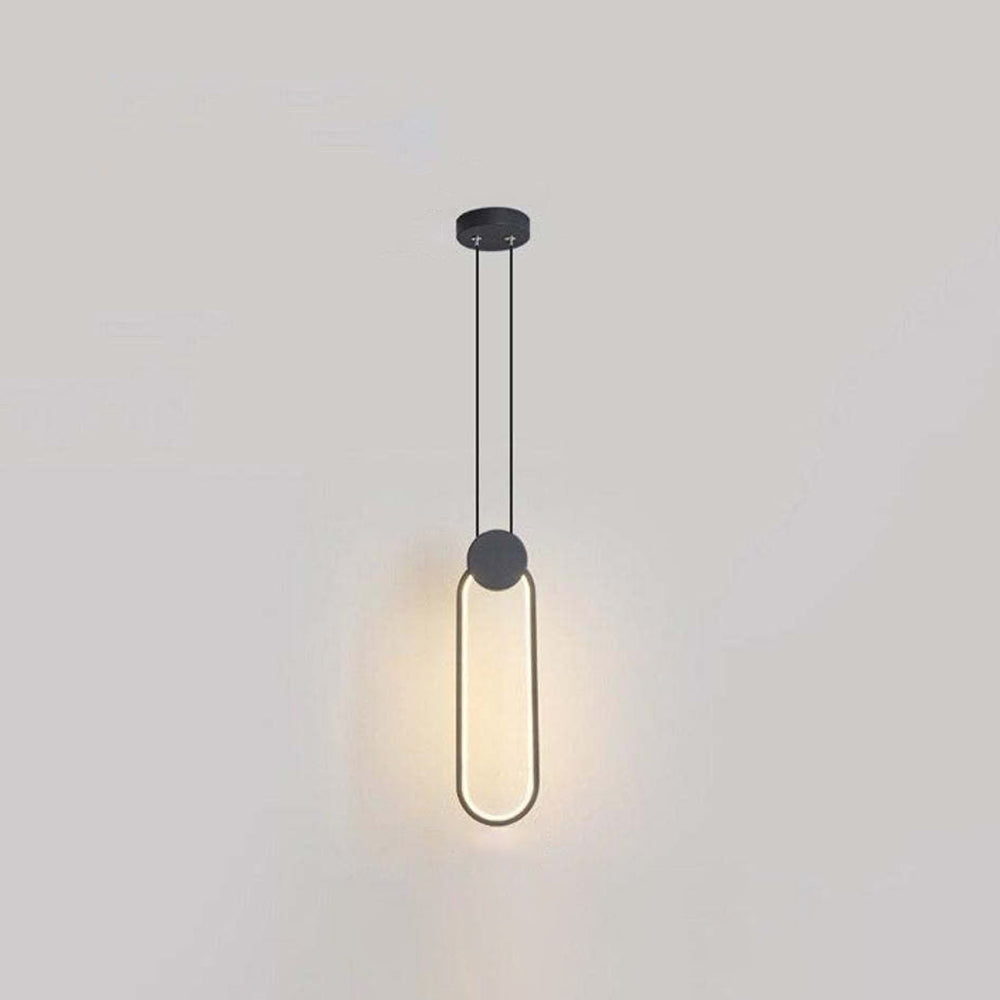 Nyla Moderne Rond LED Hanglampen Metaal/Acryl Zwart/Wit Woonkamer/Slaapkamer