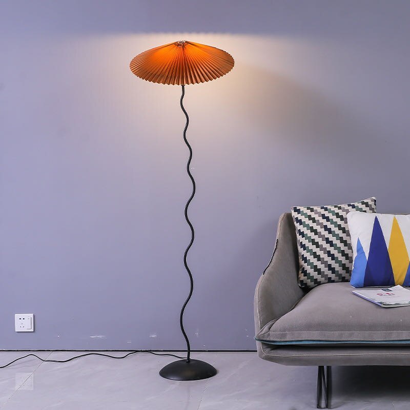 Ozawa Moderne LED Vloerlamp Rood/Oranje/Wit Metaal/Stof Woon/Eet/Slaapkamer