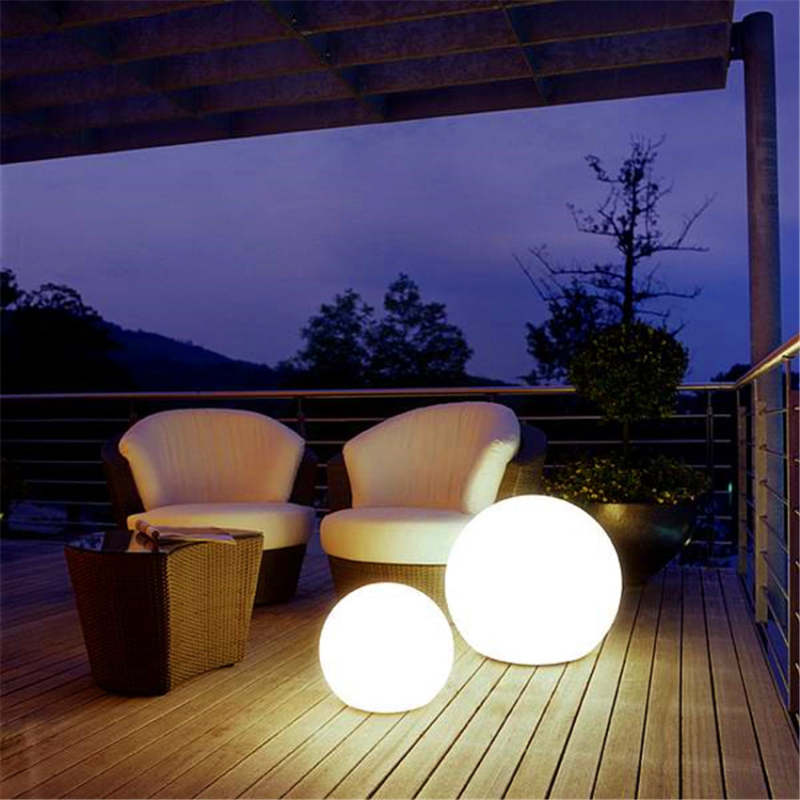 Valentina Moderne Globe LED Buiten Vloerlamp Acryl Tuin/Slaapkamer