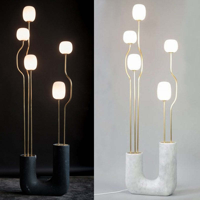 Felix Design LED Vloerlampen Zwart Metaal Glas Eetkamer Slaapkamer