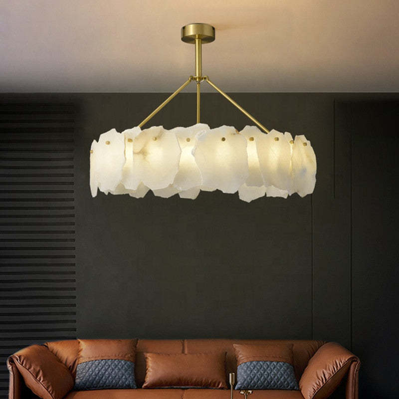 Marilyn Design LED Hanglamp Metaal/Marmer Goud/Wit Slaapkamer/Eetkamer/Woonkamer