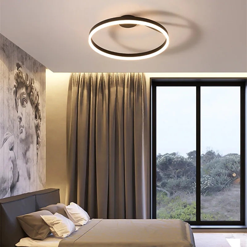 Arisha Moderne Design Gouden LEDPlafondlampen Wit Zwart Metaal