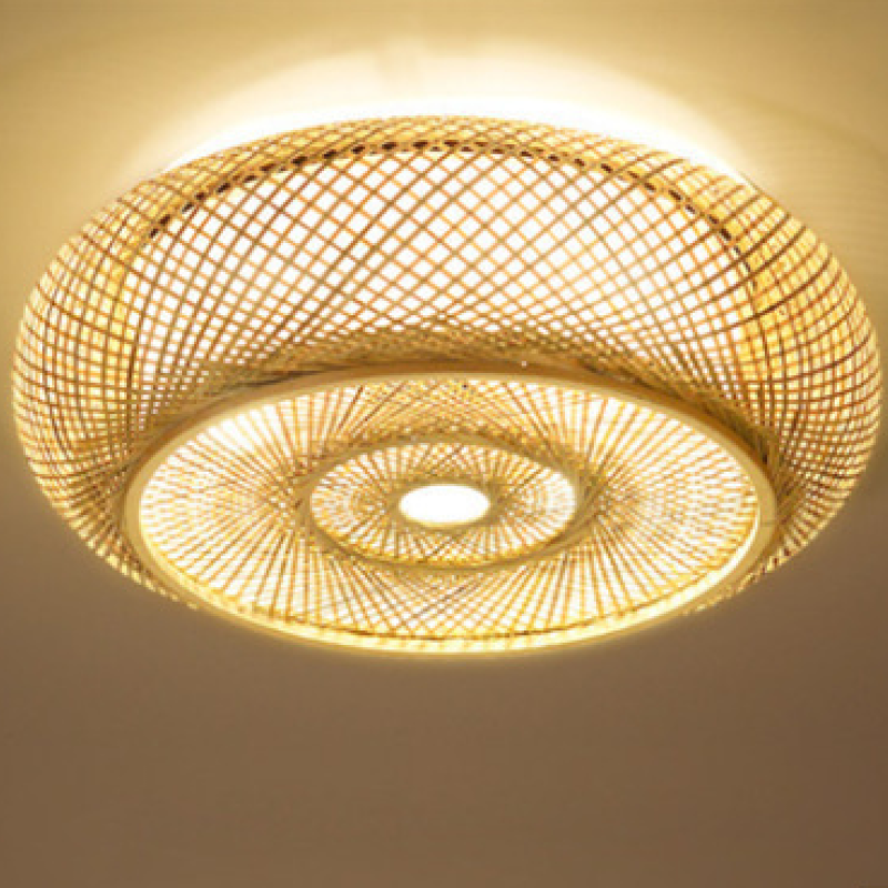 Muto Retro LED Plafondlampen Metaal Hout Hal Slaapkamer