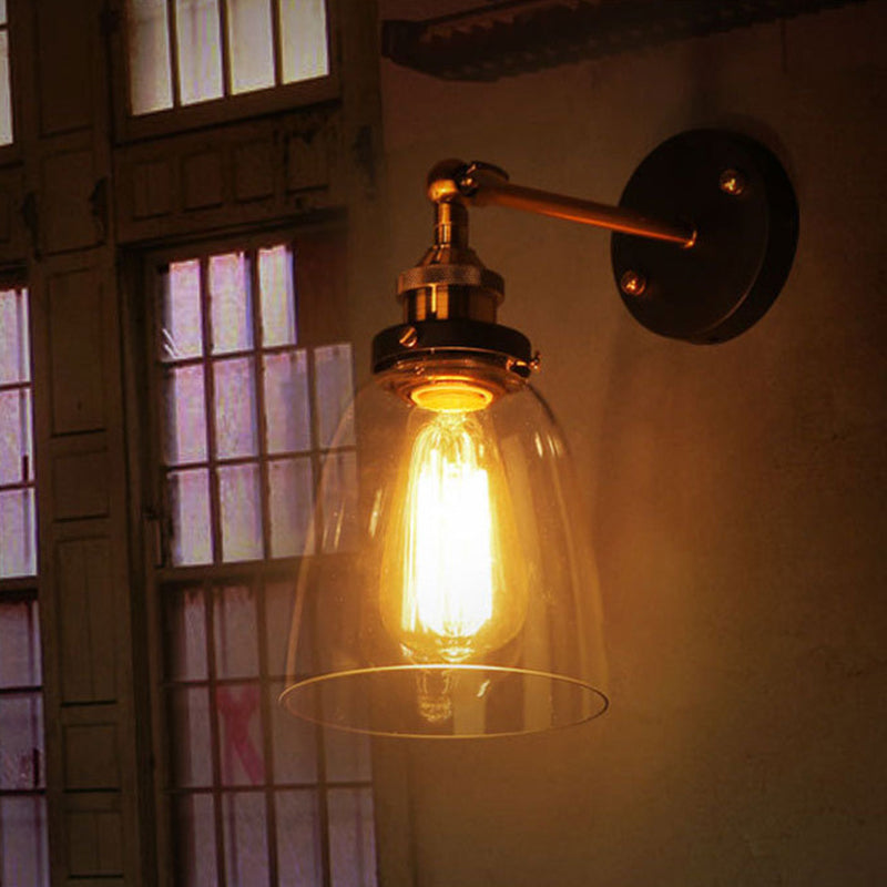 Brady Design Vintage Wandlamp Metaal Glas Slaapkamer Woonkamer