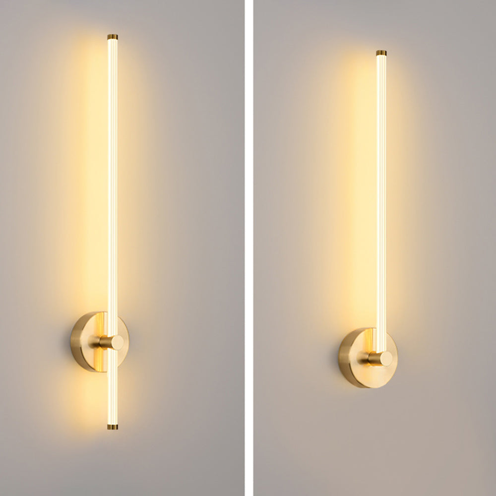 Edge Coppery & Nickel Indoor Wall Lamp, Metal/Acrylic