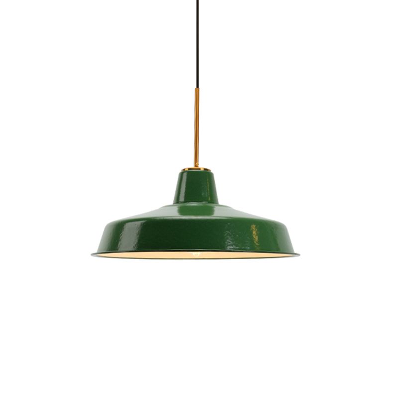 Cairns Vintage LED Hanglamp Groen Metaal Slaapkamer