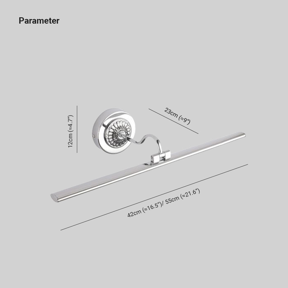 Leigh Moderne Minimalistisch Lineair Metaal LED Wandlamp Zilver