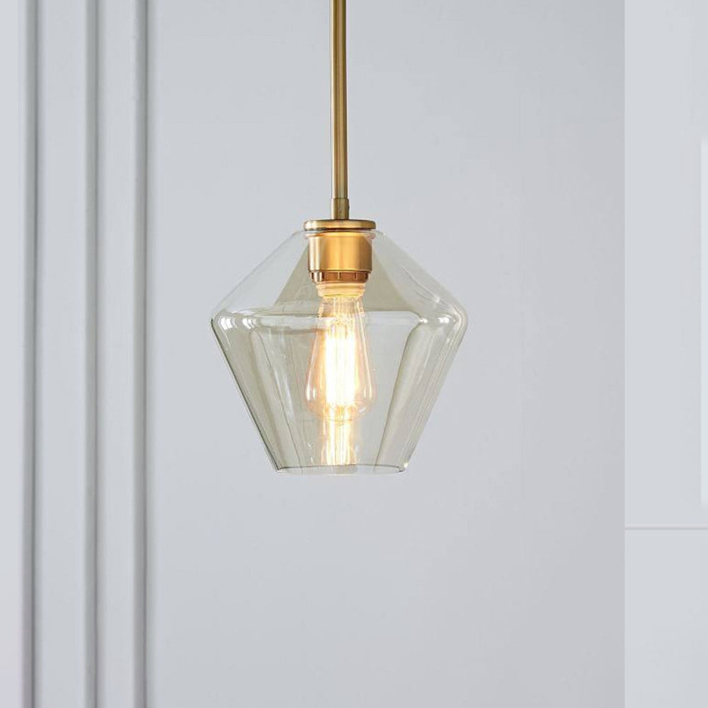 Hailie Kleine Retro LED Hanglampen Glas Metaal Woonkamer slaapkamer