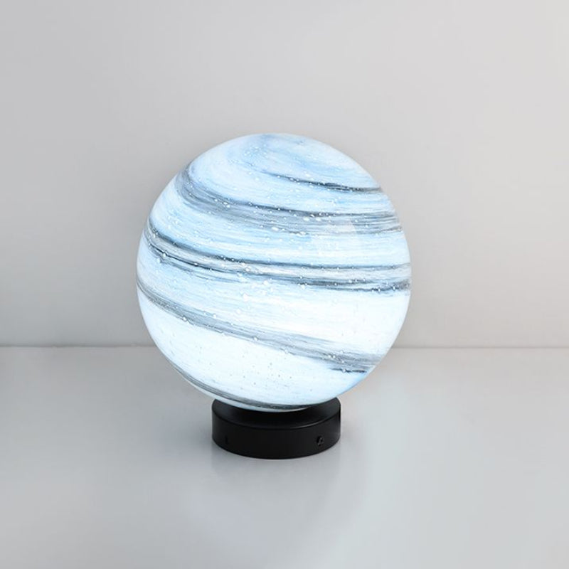 Elif Maanbol LED Zonne Energie Buitenlamp Geel/Blauw, Metaal/Glas, Vierkant
