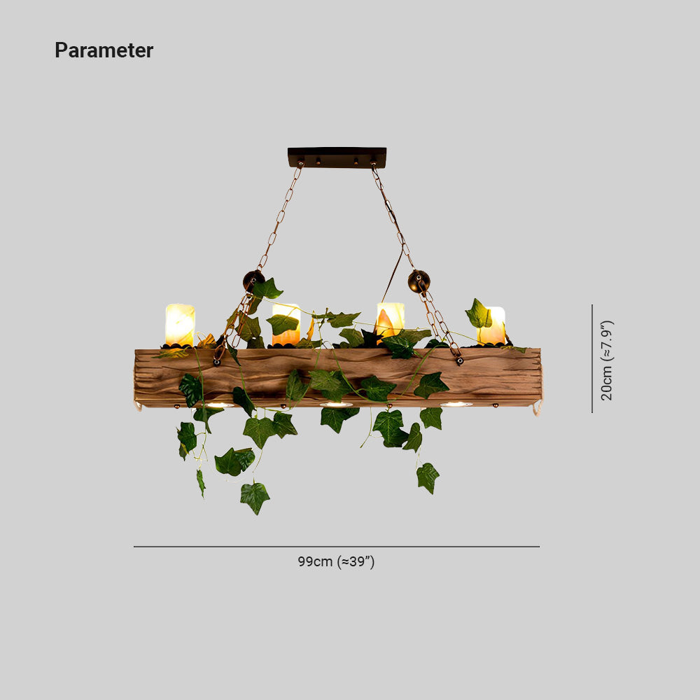 Austin Rustieke Design Lineaire LED Hanglamp Houten Woonk/Eetk/ Slaapkamer