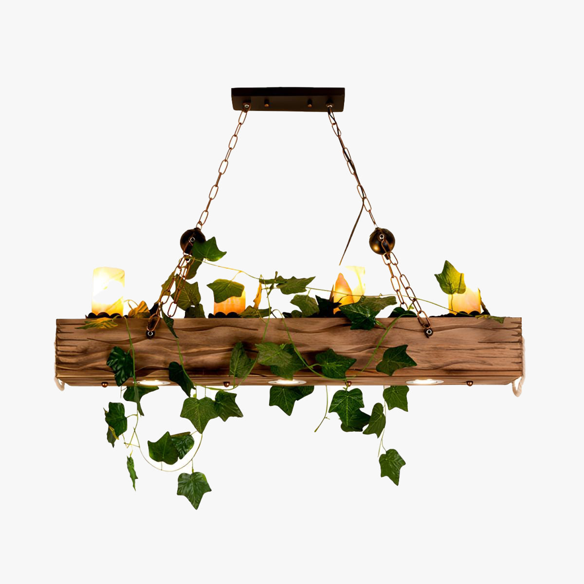 Austin Rustieke Design Lineaire LED Hanglamp Houten Woonk/Eetk/ Slaapkamer