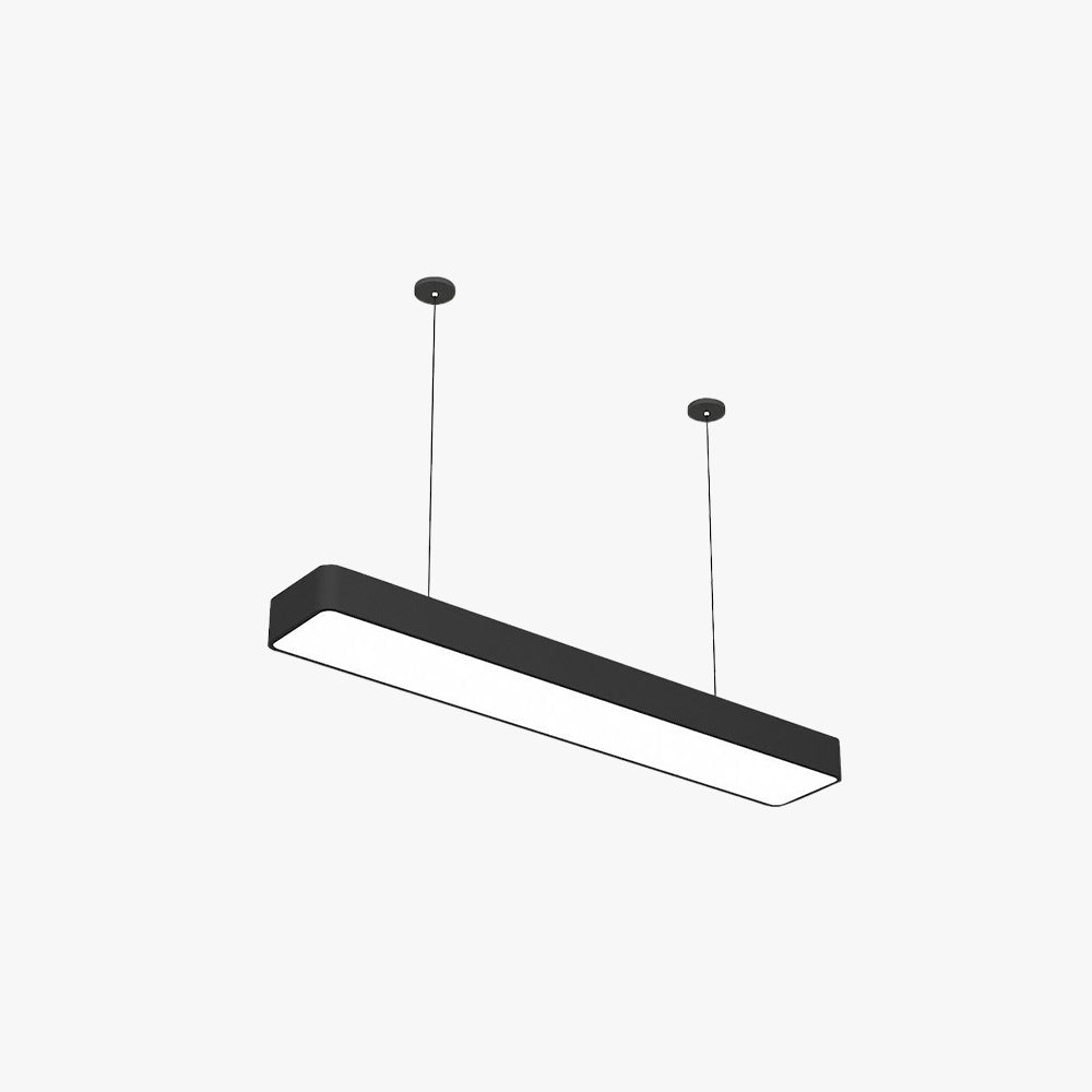 Edge Minimalistische Industriele LED Hanglamp Zwart Woonkamer Acryl