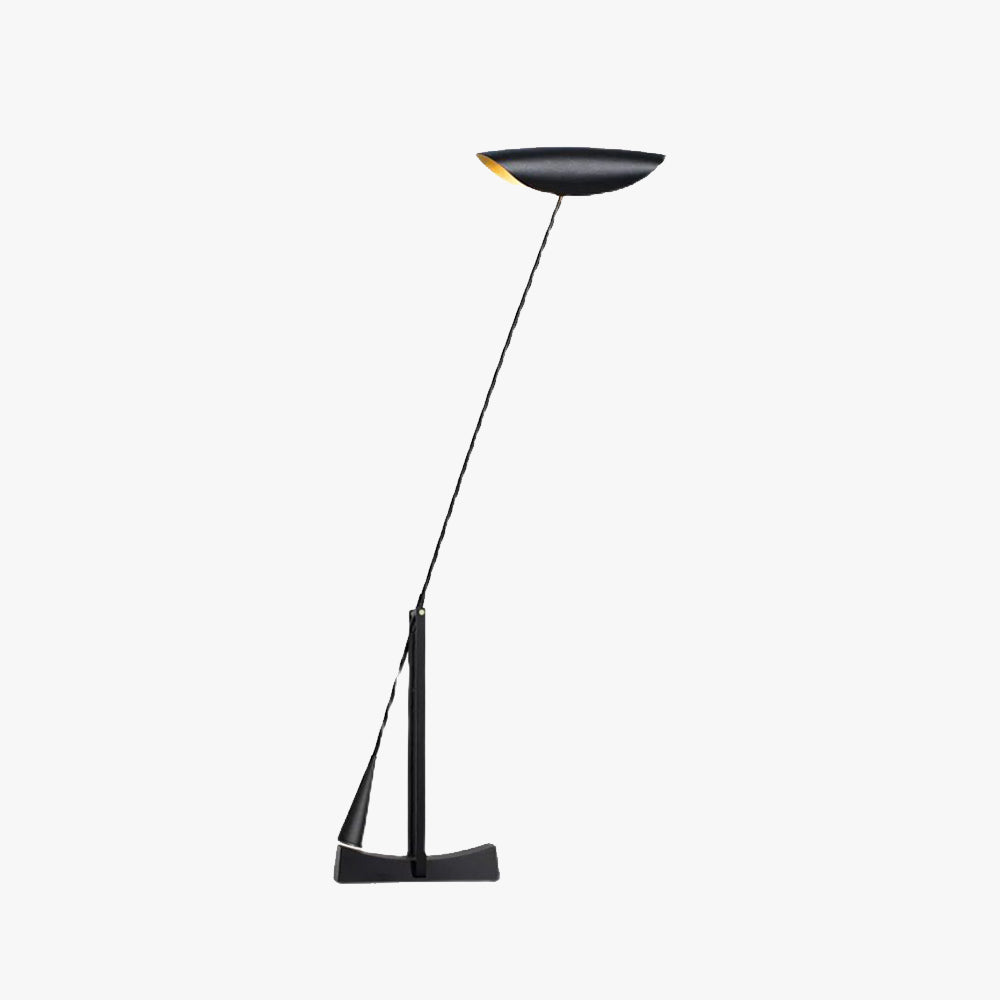 Carins Moderne Design Kom LED Vloerlamp Zwart Metaal Woonkamer