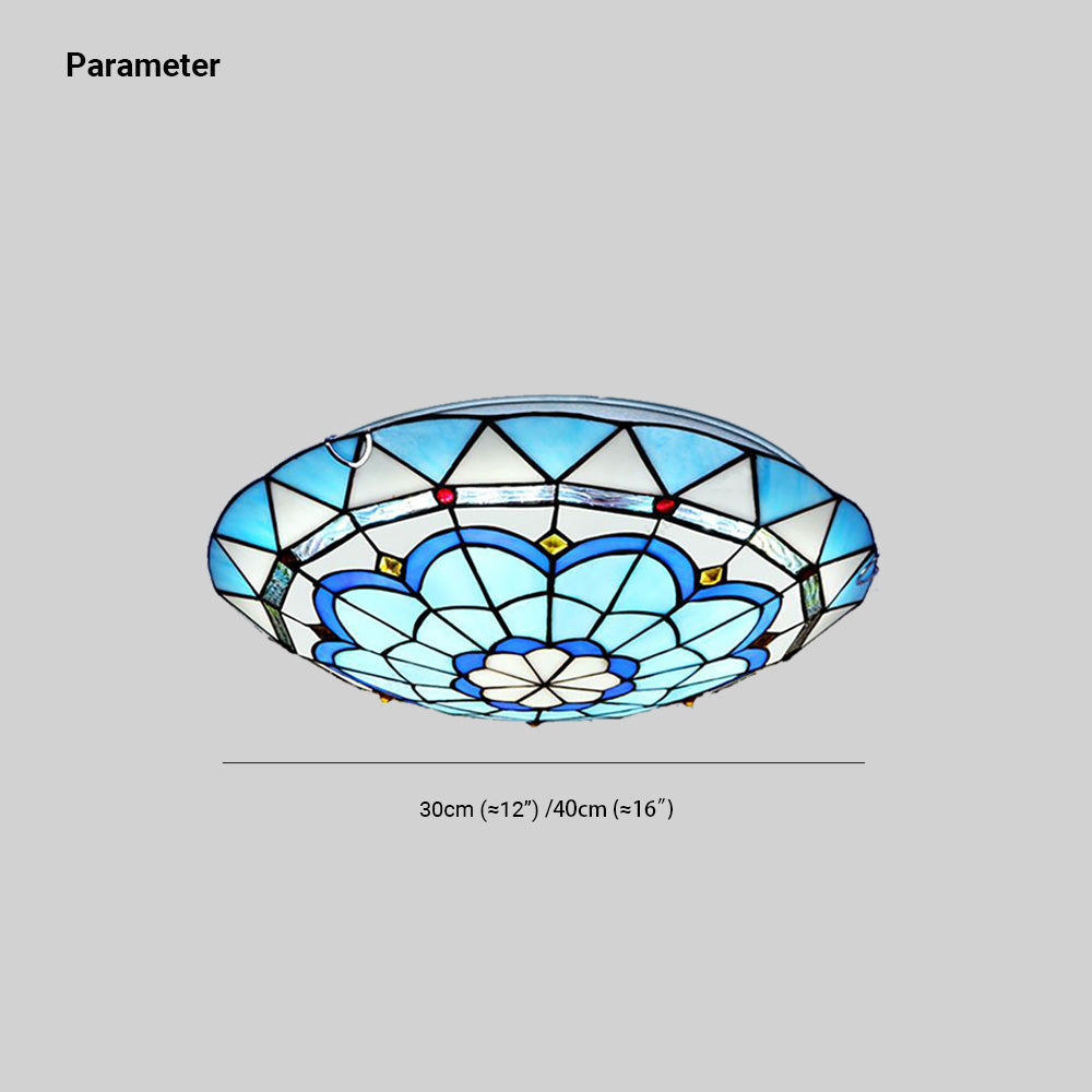 Eryn Modern Ronde LED Plafondlamp Metaal Glas Badkamer Slaapkamer