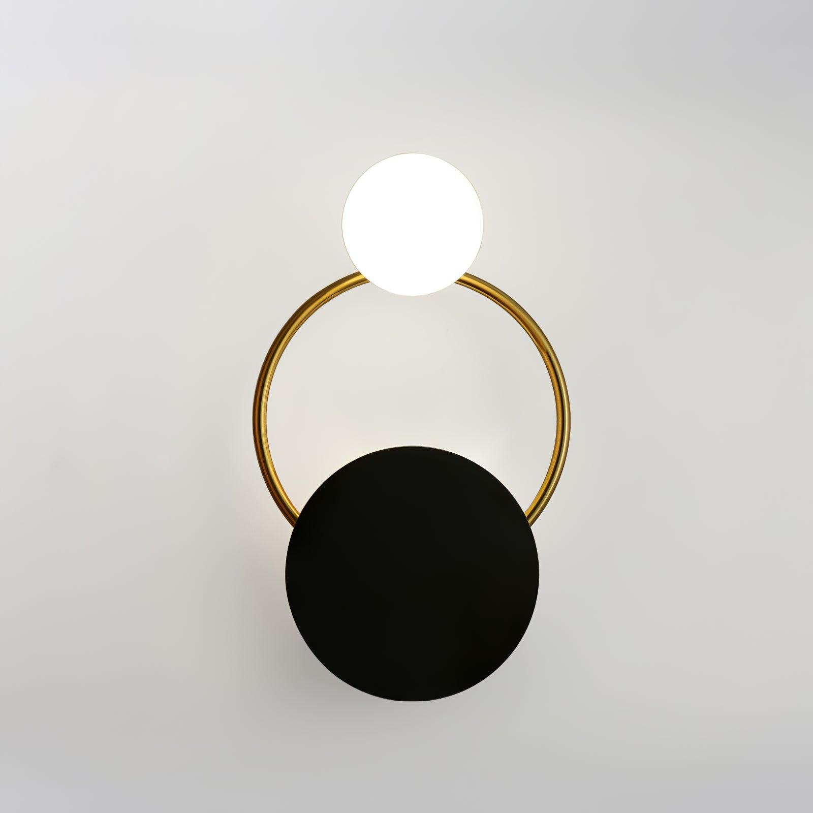 Emyr Modern LED Binnen Wandlamp Goud/Zwart Glas Slaapkamer