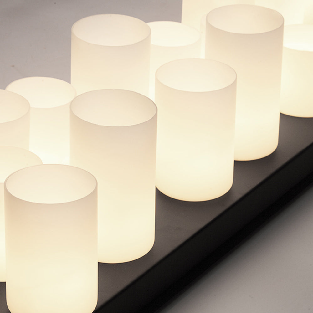 Alessio Industriele LED Hanglamp Zwart Eettafel Metaal/Glas