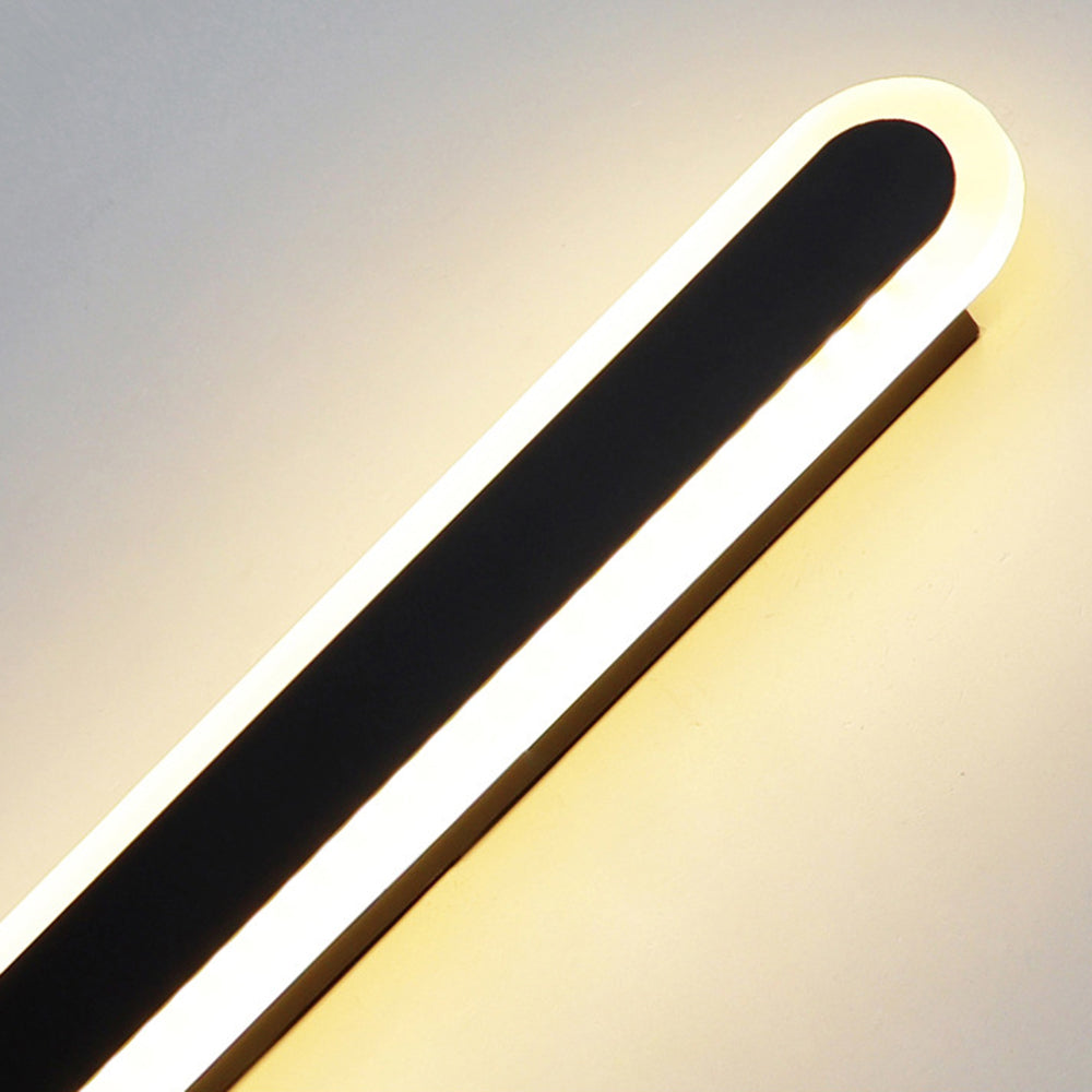 Edge Industriele LED Wandlamp Zwart Woonkamer Hal Buiten/Binnen Metaal&Acryl 40CM