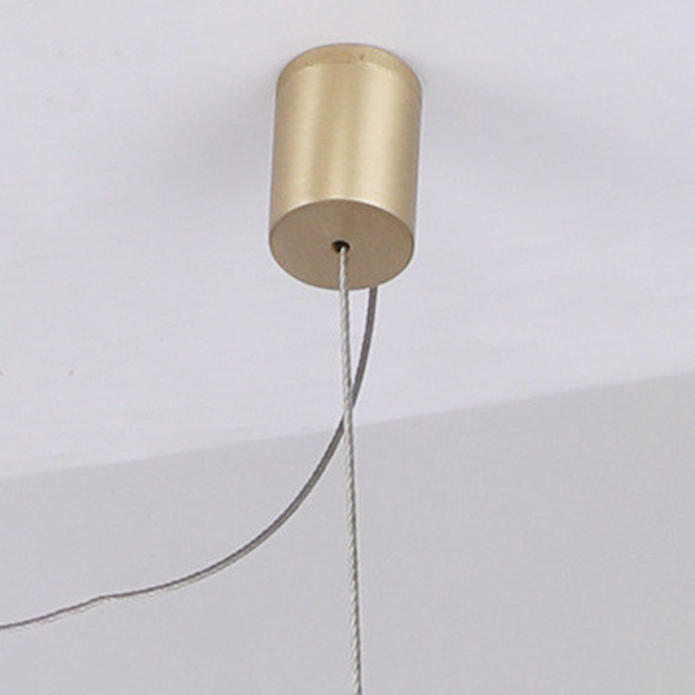 Edge Moderne Wave LED Hanglamp Goud Metaal Slaapkamer