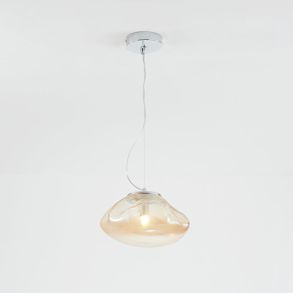 Byers Moderne LED Hanglamp Amber/Grijs/Helder Metaal/Glas Binnen