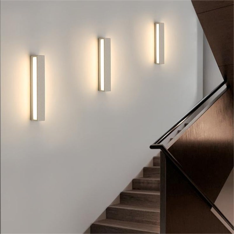 Edge Moderne Bar LED Metaal/Acryl Wandlamp Zwart/Wit Tuin
