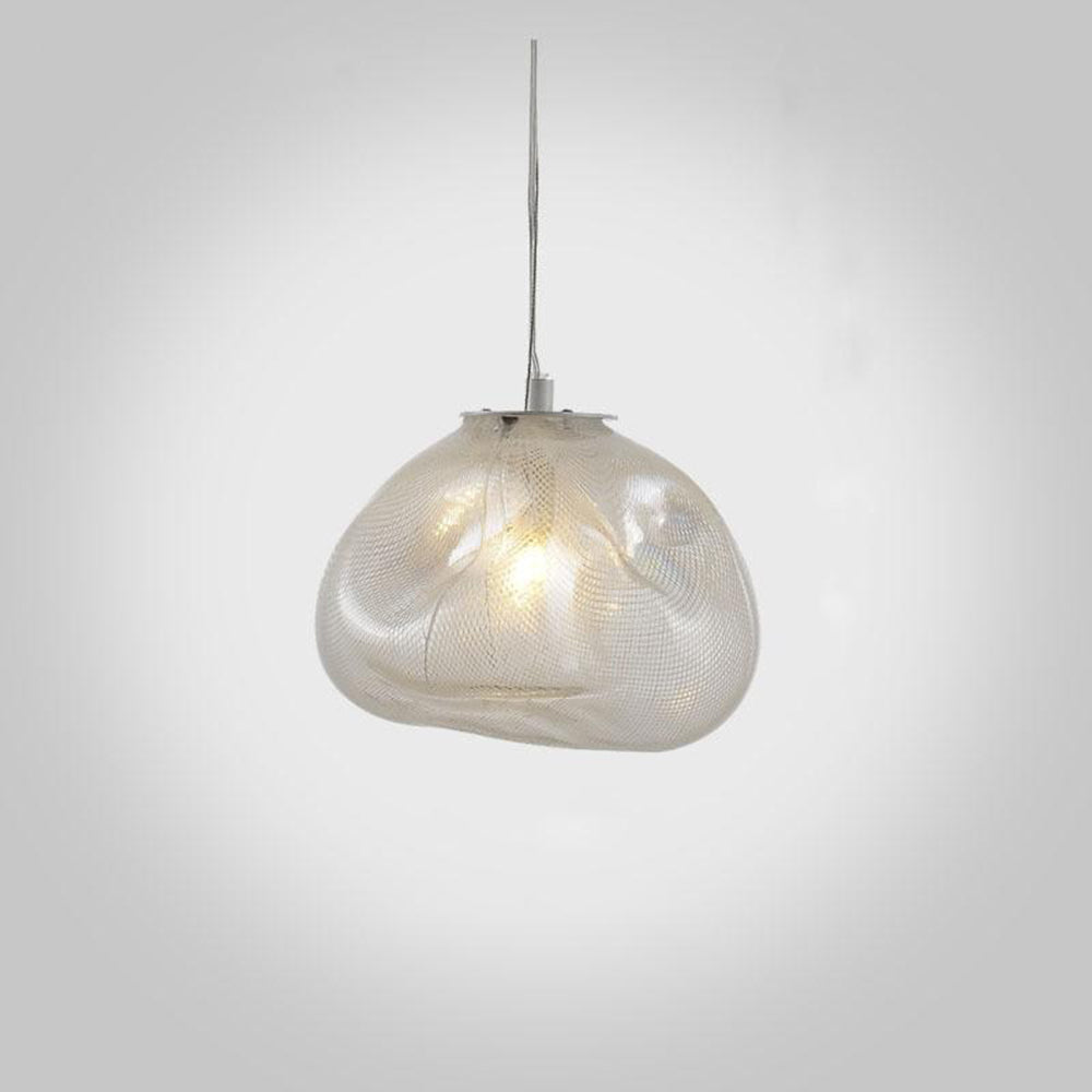 Byers Moderne LED Hanglamp Amber/Grijs/Helder Metaal/Glas Binnen