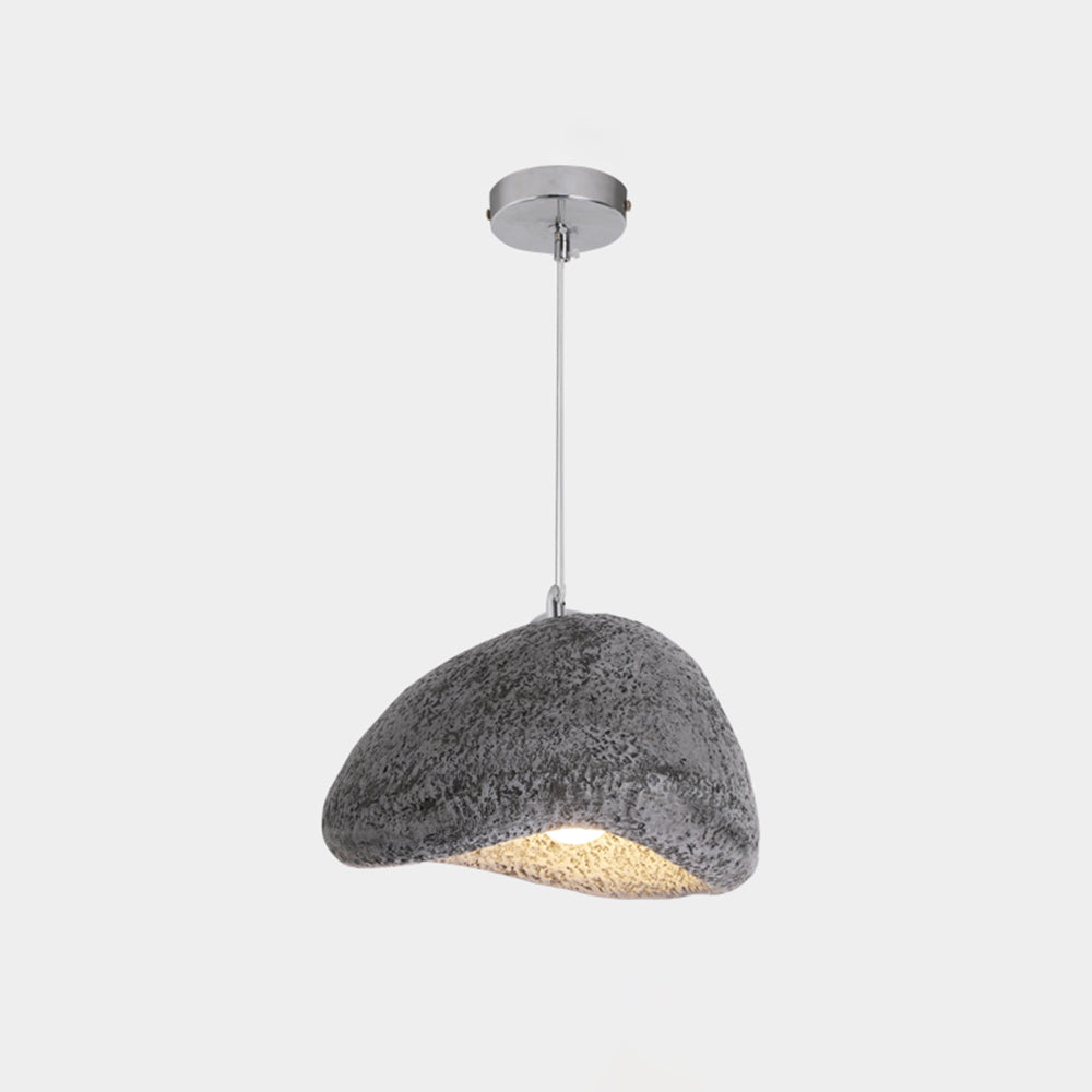 Byers Wabi Sabi Brood Vorm LED Hanglamp Wit/Zwart Hars Woonkamer