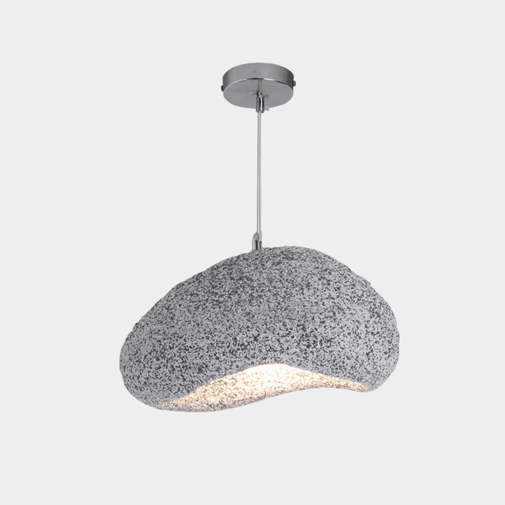 Byers Wabi Sabi Brood Vorm LED Hanglamp Grijs Hars Slaapkamer