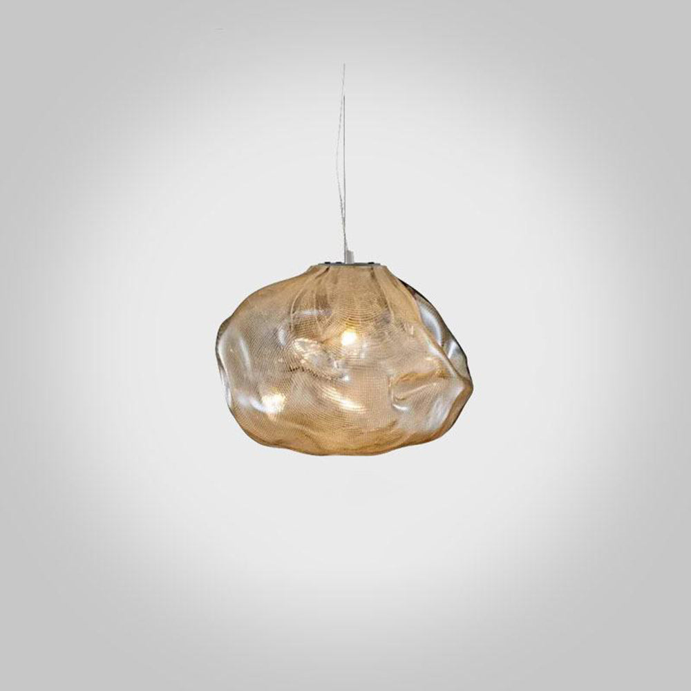 Byers Moderne LED Hanglamp Amber/Grijs/Helder Metaal/Glas Binnen