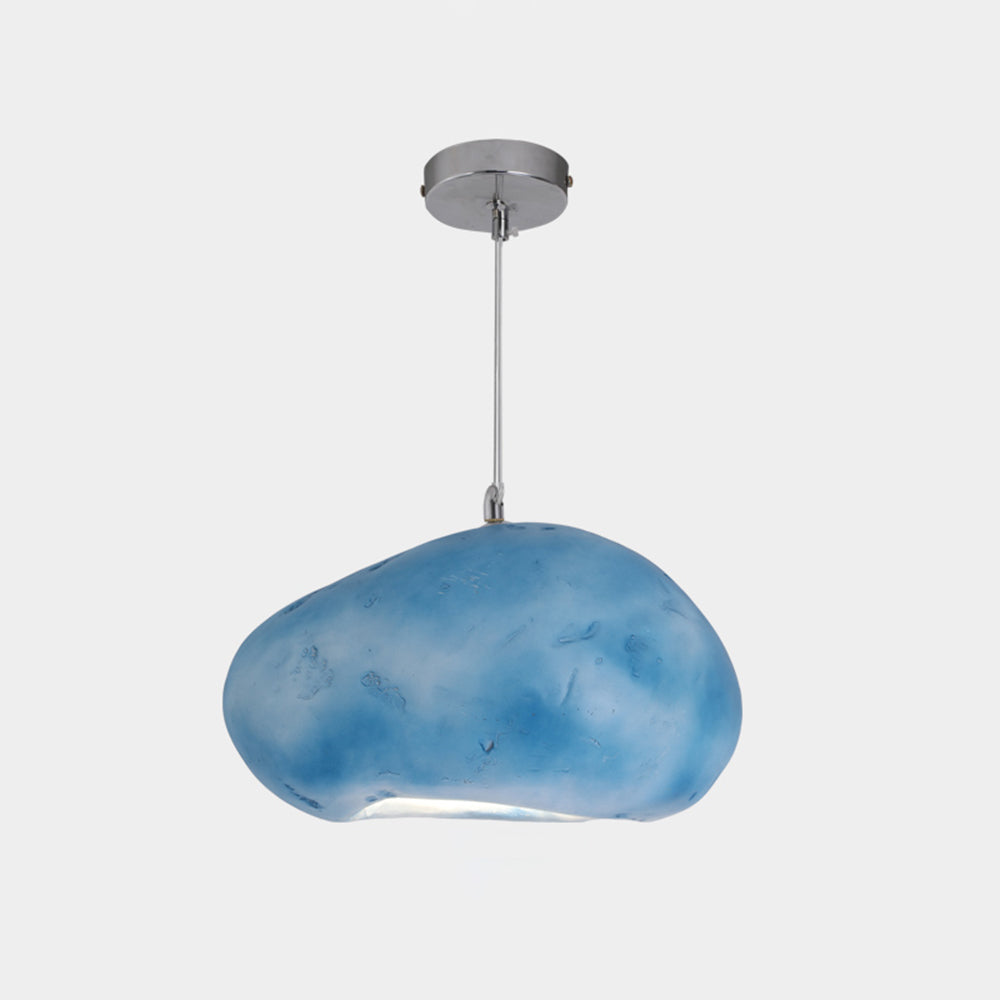 Byers Wabi Sabi Brood LED Hanglamp Grijs/Blauw Hars Woonkamer