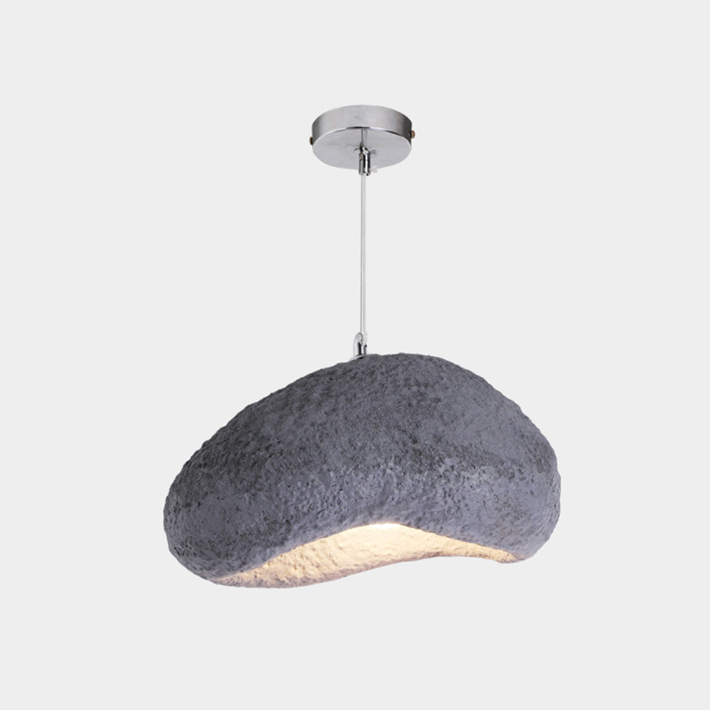 Byers Wabi Sabi Brood Vorm LED Hanglamp Grijs Hars Slaapkamer