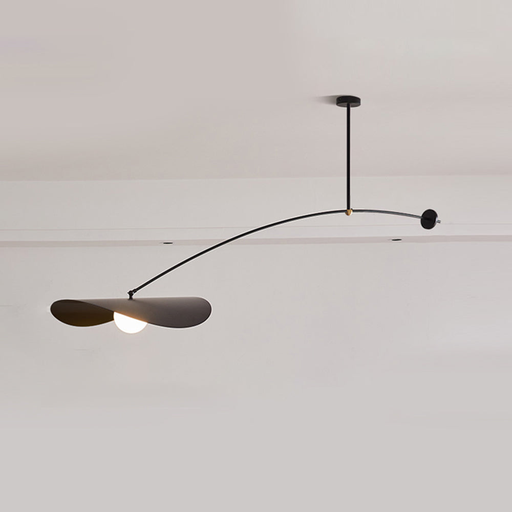 Carins Moderne Lotusblad LED Hanglamp Zwart/Goud Metaal Woonkamer