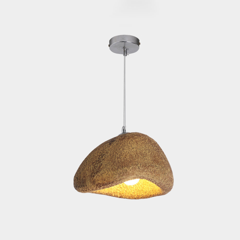 Byers Wabi Sabi Brood Vorm LED Hanglamp Wit/Zwart Hars Woonkamer