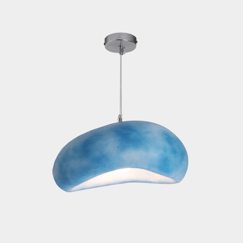 Byers Wabi Sabi Brood LED Hanglamp Wit/Blauw Hars Slaapkamer