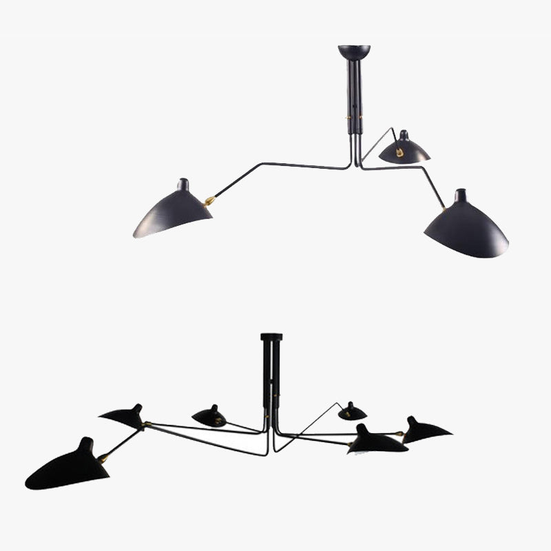 Schmitt Design LED Hanglampen Zwart Metaal Woonkamer Slaapkamer