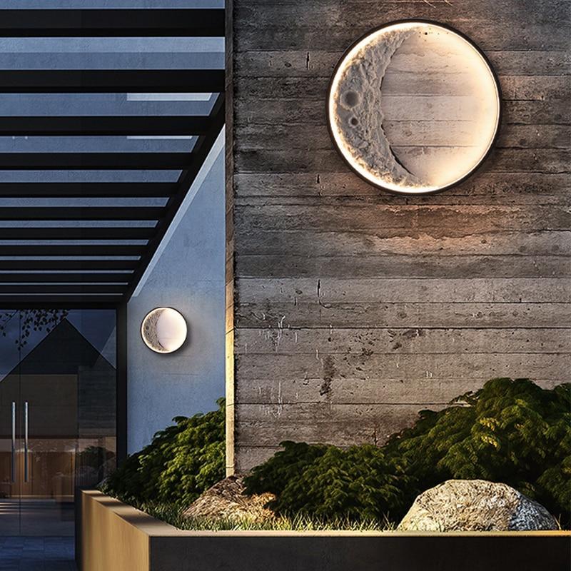 Elif LED Buiten Waterbestendig Landscape Wandlampen Zwart Metaal Tuin